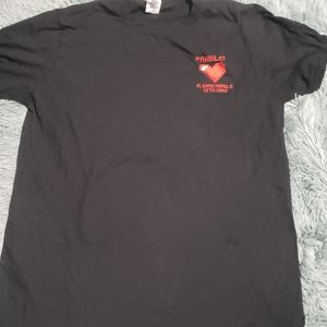 Unisex Embroidered Black T-Shirt